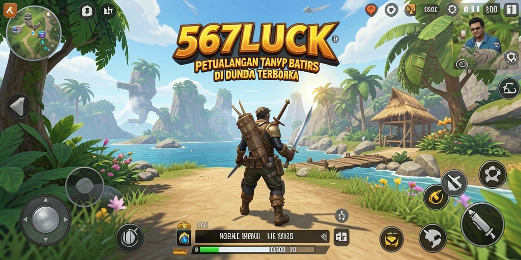 Screenshot gameplay 567LUCK menampilkan eksplorasi dunia yang luas.