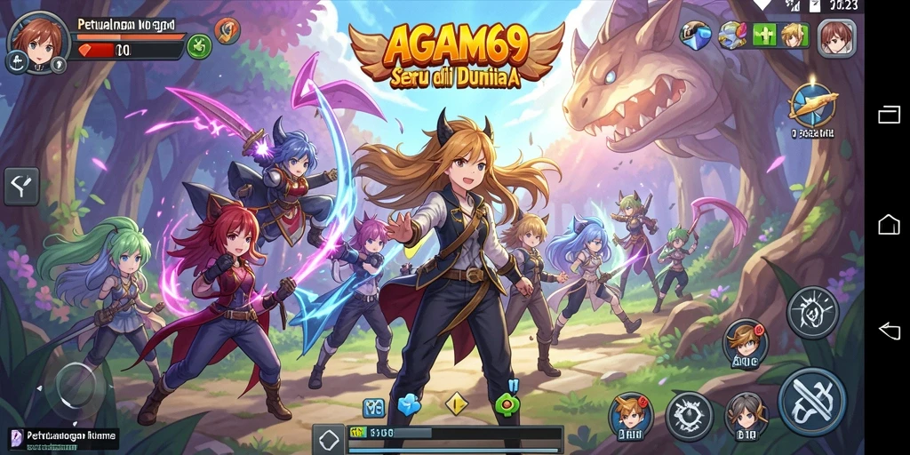 Gameplay seru dalam AGAM69 yang penuh aksi anime.
