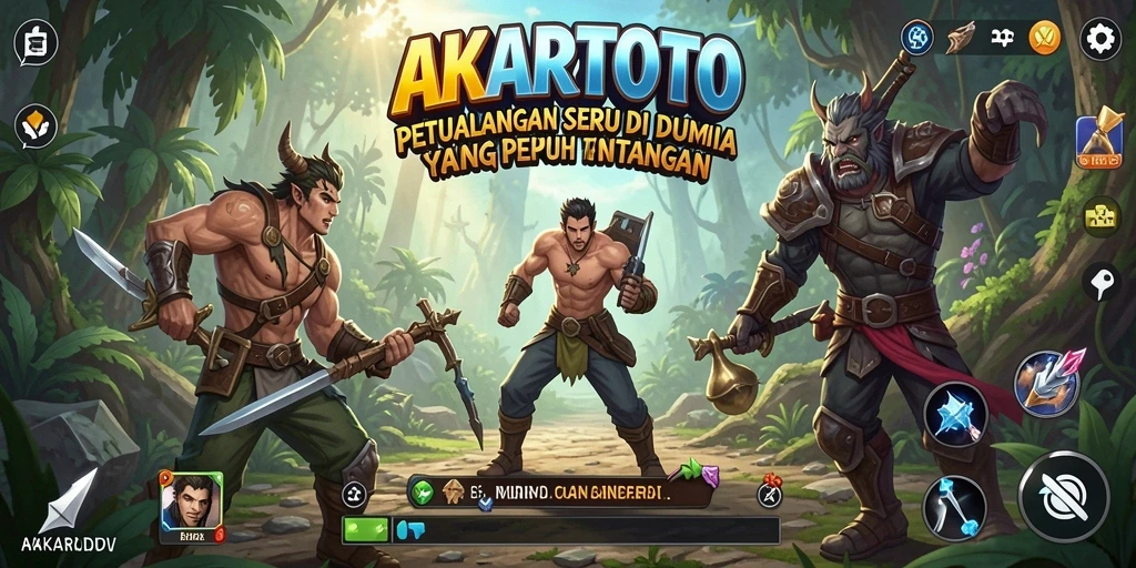 Tampilan gameplay AKARTOTO yang memikat dan menarik.