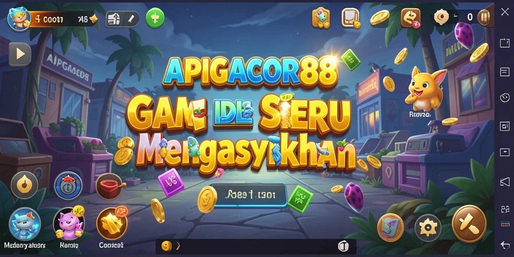Tampilan gameplay APIGACOR88 yang menarik dan penuh warna.