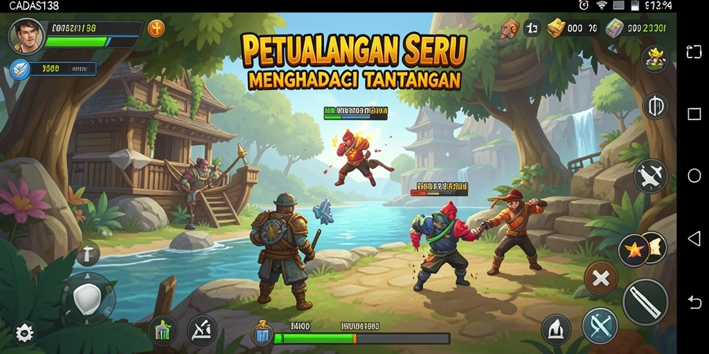Tangkapan layar CADAS138 menampilkan aksi seru dalam petualangan mendebarkan.