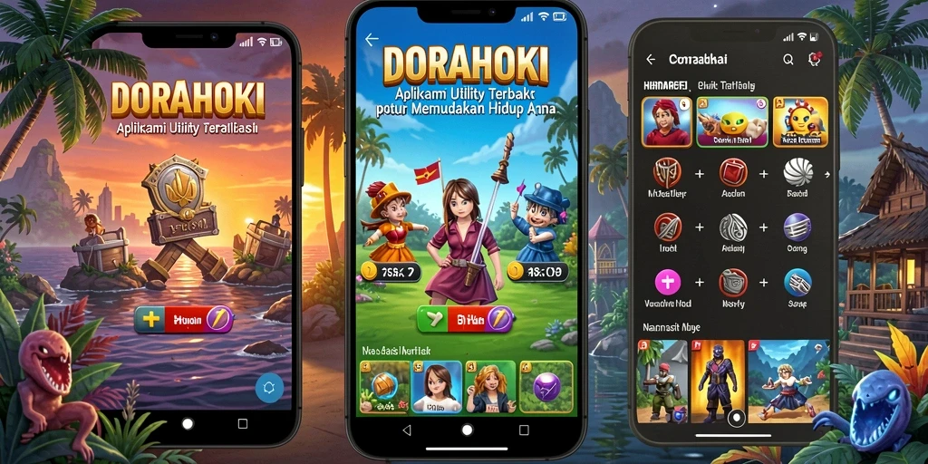 Tampilan antarmuka utama DORAHOKI yang ramah pengguna.