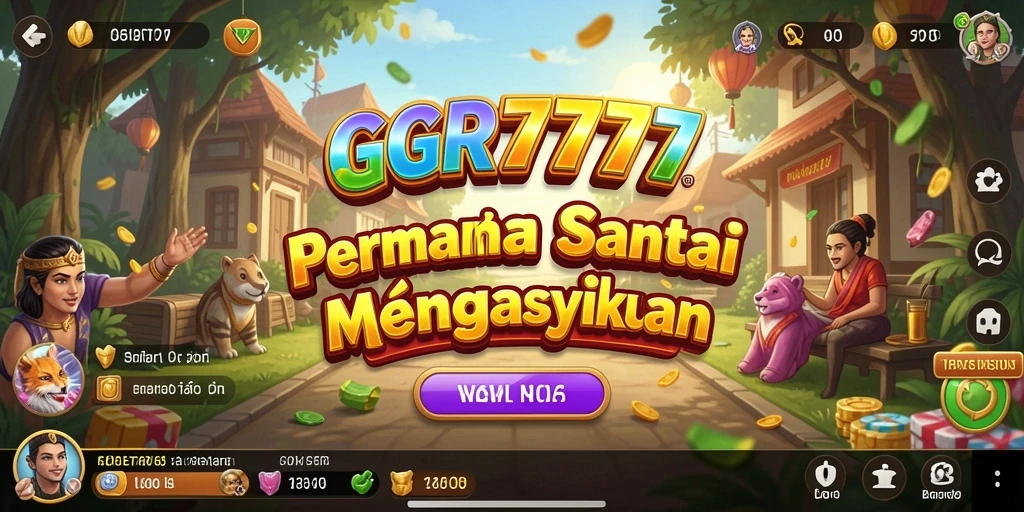 Tampilan gameplay menarik dari GGR7777 yang penuh warna.