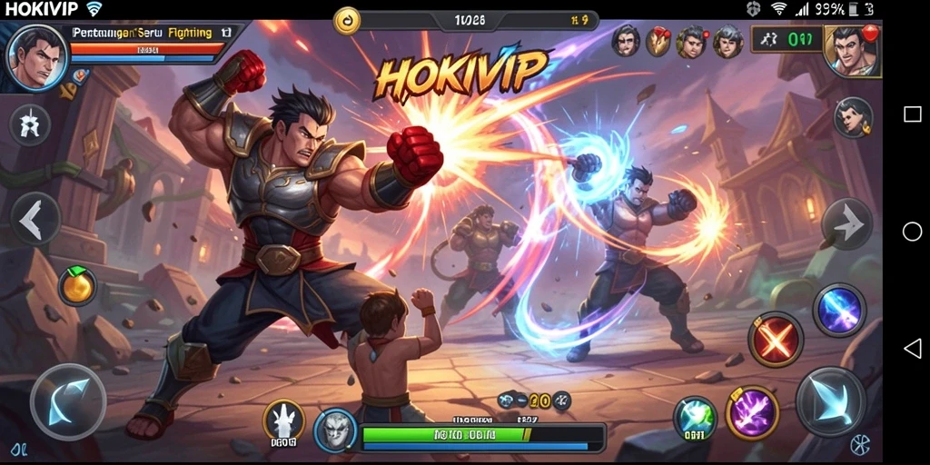 Tampilan seru dari gameplay <strong>HOKIVIP</strong> menampilkan aksi pertarungan yang mendebarkan.