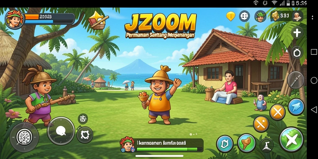 Screenshot J200M menampilkan gameplay yang menyenangkan dan interaktif.