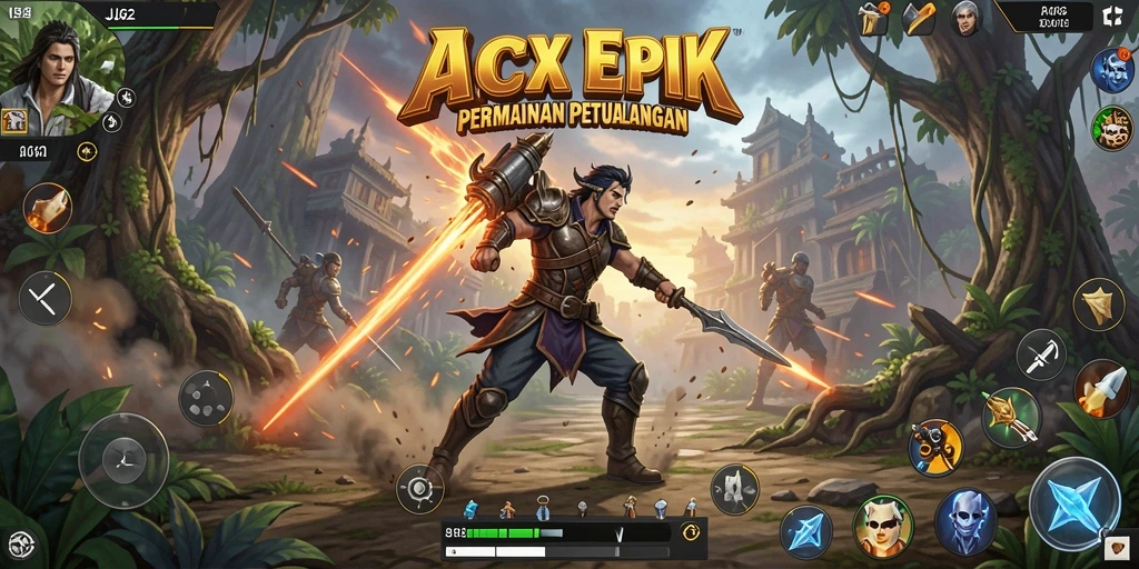 Tampilan gameplay action yang mendebarkan dan penuh aksi.