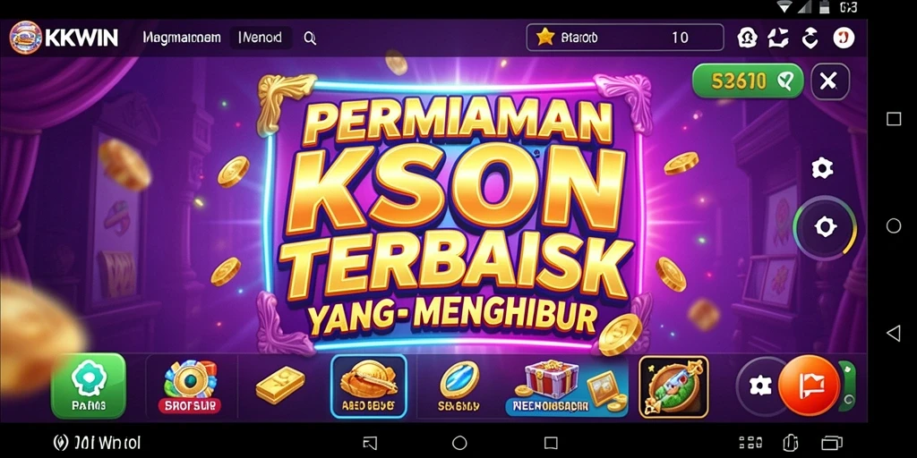 Tampilan gameplay KKWIN yang menarik dan penuh warna.