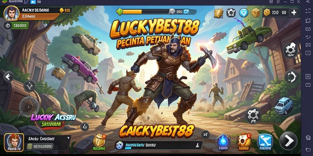 Tampilan action seru dari gameplay LUCKYBEST88 yang menegangkan.