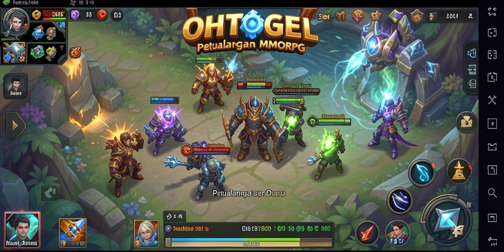 Gameplay seru OHTOGEL dalam mode MMORPG.