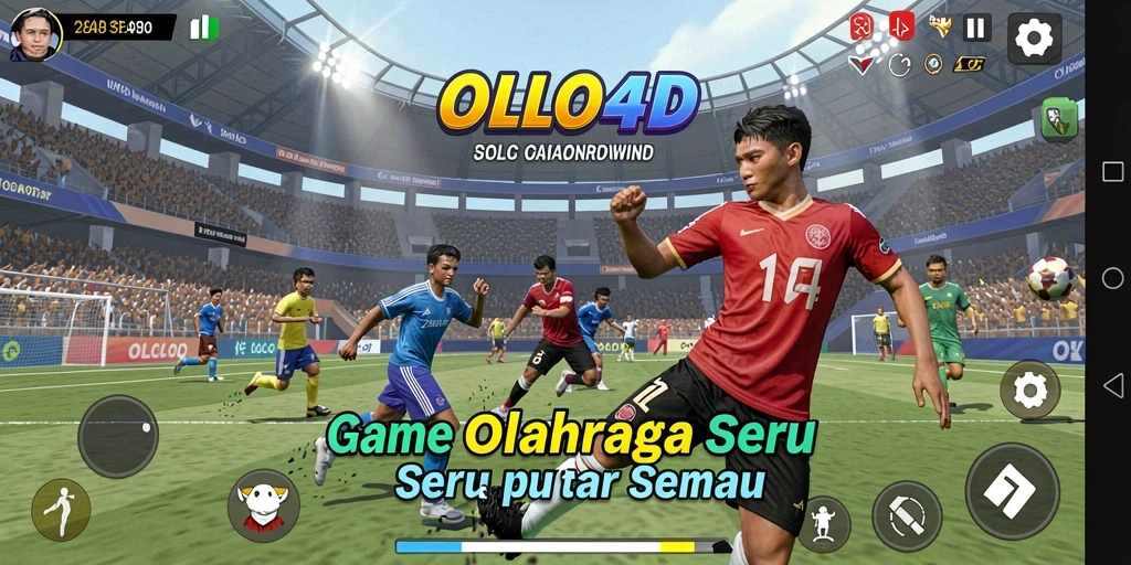 Menampilkan gameplay intens OLLO4D yang seru dan kompetitif.