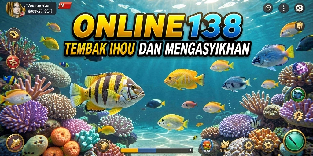 Tampilan menarik dari gameplay Tembak Ikan di ONLINE138.