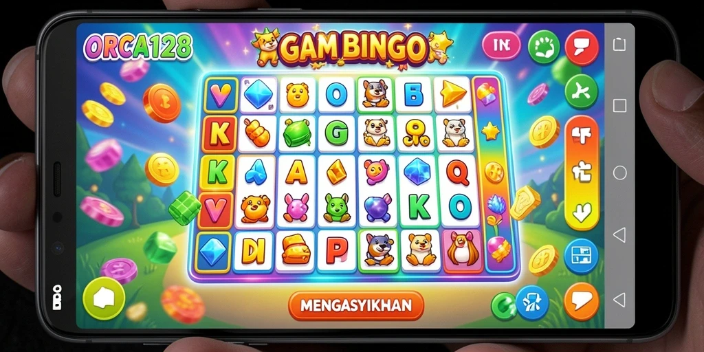 Tampilan gameplay seru dan interaktif dari ORCA128 Bingo.