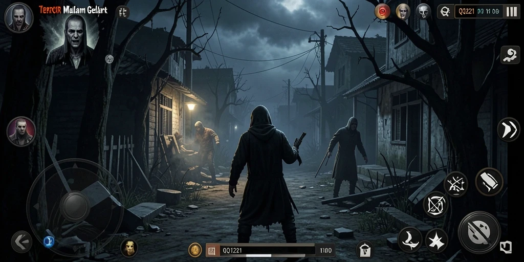 Tangkapan layar gameplay menegangkan dari QQ1221.