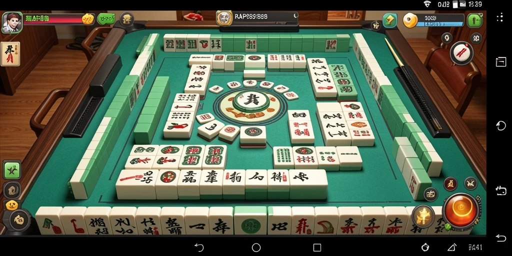 Tangkapan layar gameplay RAP89 menunjukkan keseruan bermain Mahjong.