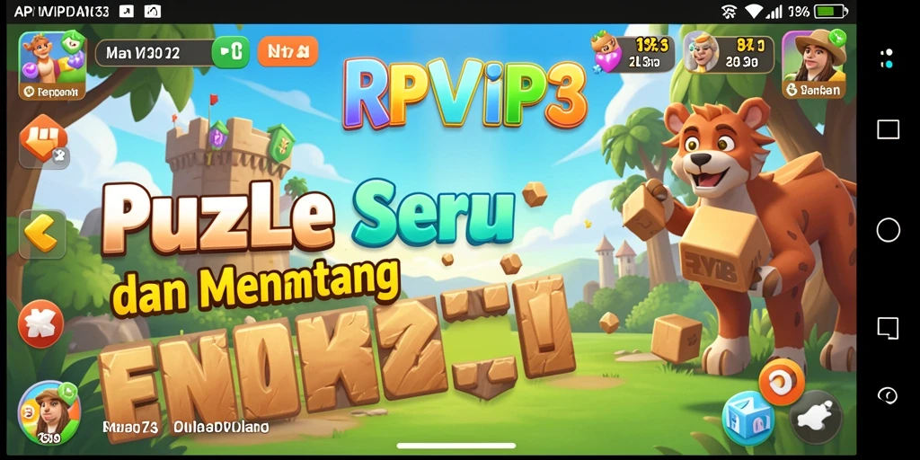 Tampilan gameplay <strong>RPVIP3</strong> yang penuh warna dan menantang.