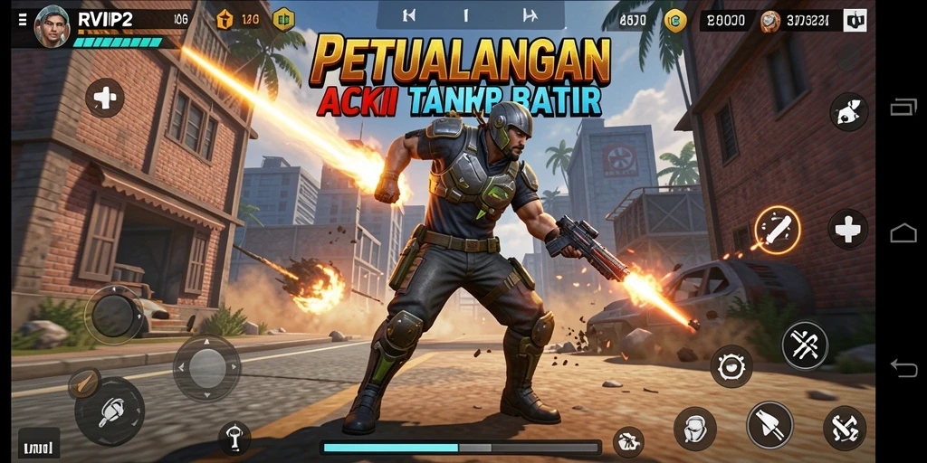 Tangkapan layar gameplay RVIP2 yang memukau dan penuh aksi.