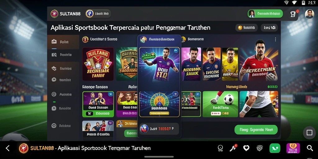Tampilan screenshot utama SULTAN88 menampilkan antarmuka taruhan yang menarik.