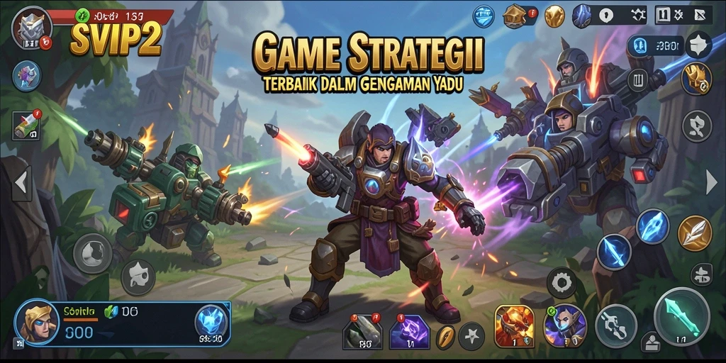 Tampilan menarik dari gameplay SLG SVIP2 yang mendebarkan.