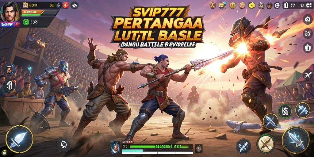 Screenshot gameplay SVIP777 yang menampilkan aksi seru dalam Battle Royale.