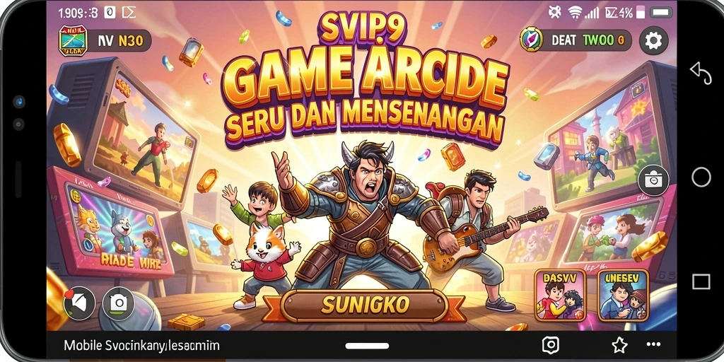 Tangkapan layar gameplay SVIP9 yang menampilkan aksi seru dalam permainan Arcade.
