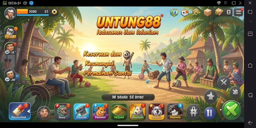 Tampilan menarik dari gameplay seru di UNTUNG88.