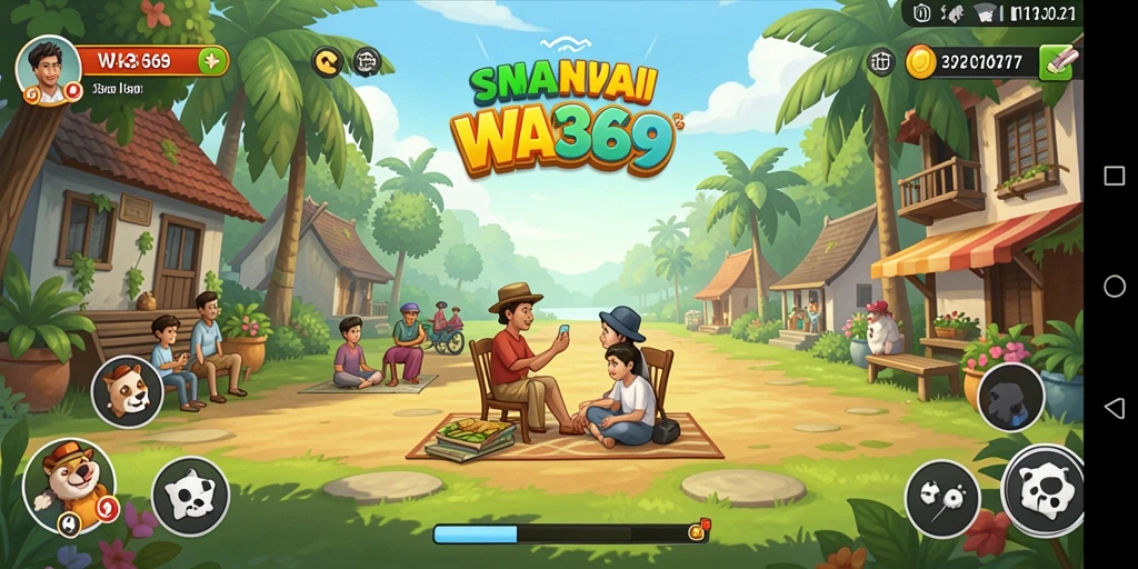 Tampilan gameplay menarik dari WA369 yang seru dan santai.