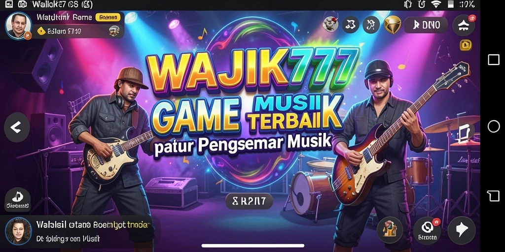 Tampilan gameplay seru dari <strong>WAJIK777</strong> dengan berbagai pilihan lagu.