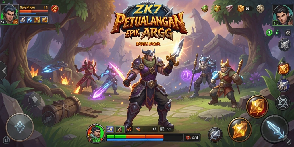 Tampilan gameplay ZK7 yang mendebarkan dan penuh aksi.